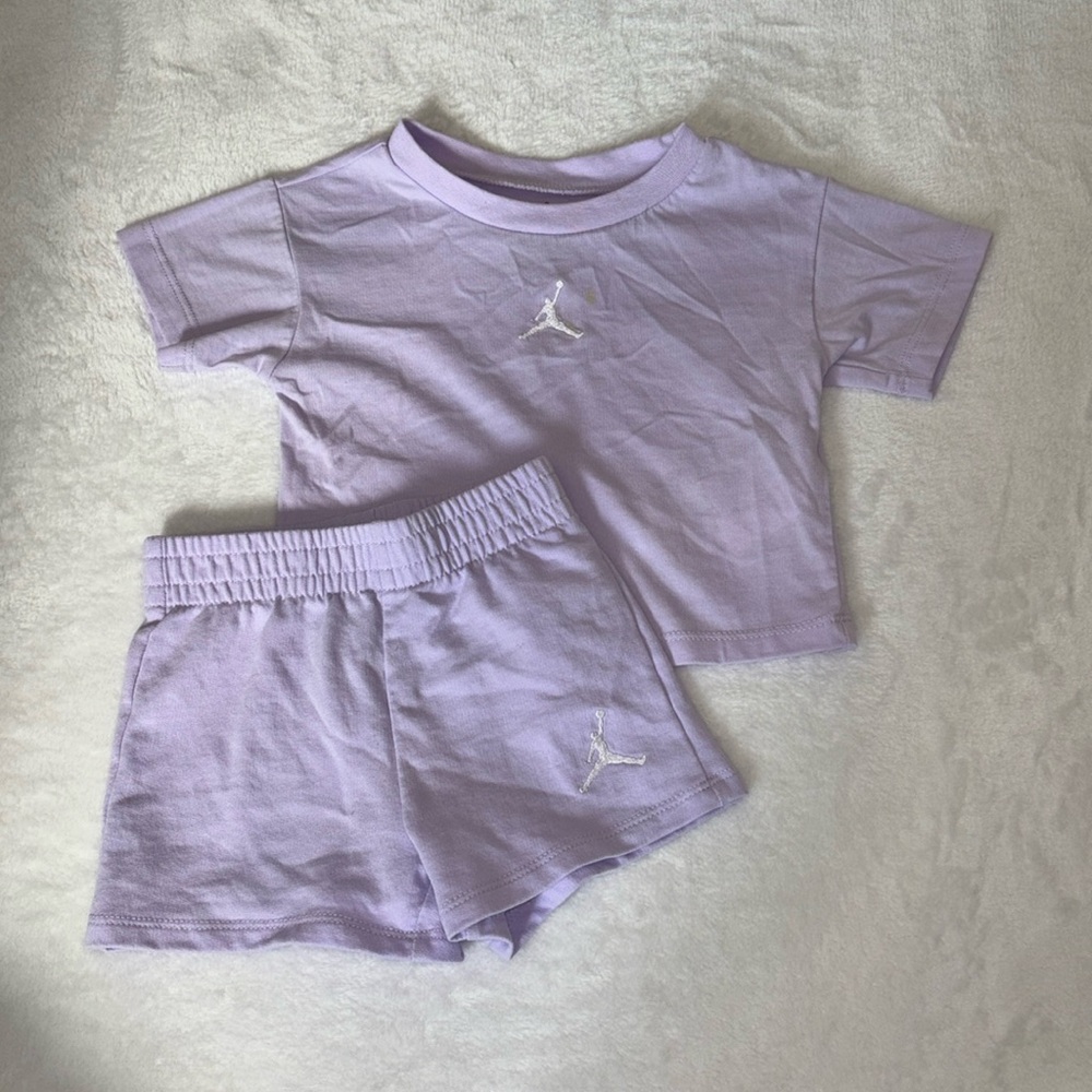 Air Jordan 12 month purple lavender matching summer set